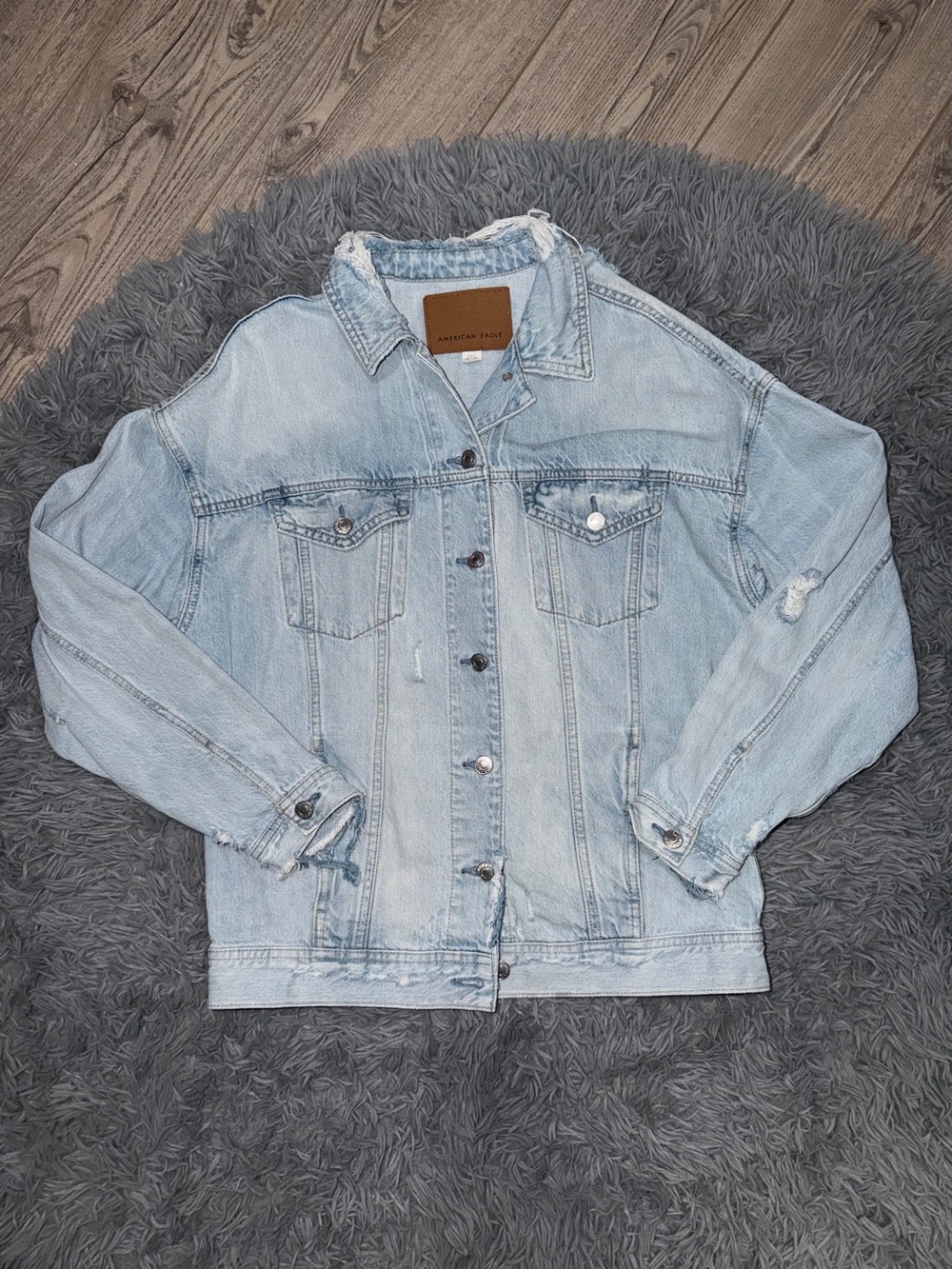American Eagle Outfitters Light Blue Denim Jacket